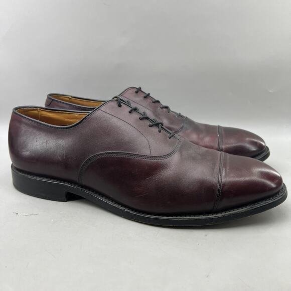 Allen Edmonds Park Avenue Oxford Men Size 11.5 E Burgundy Cap Toe Dress Shoes main image 6
